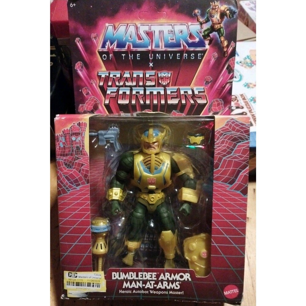 Masters of the Universe Origins x Transformers Bumblebee Armor Man-At-Arms NEW